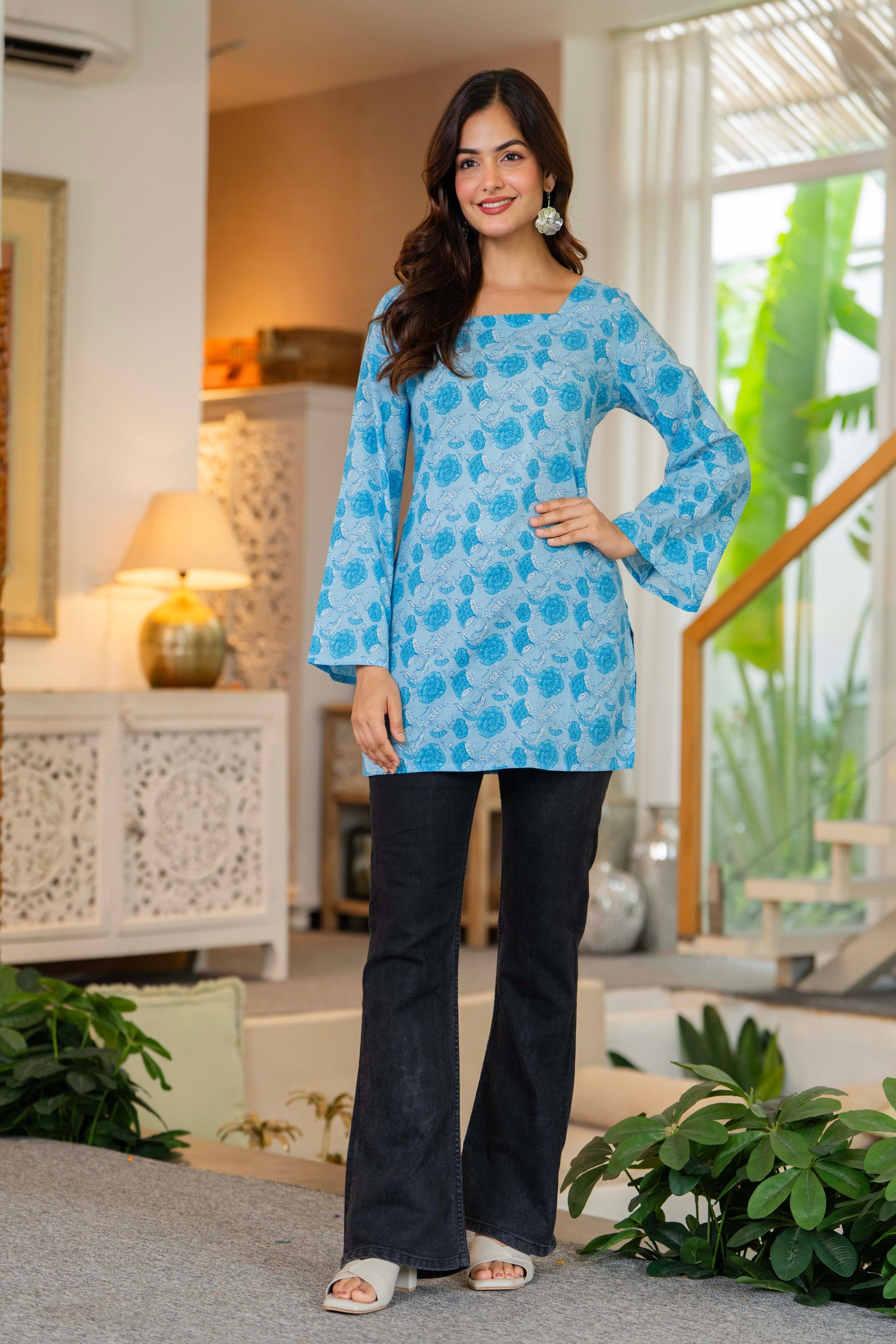 Meher by Prachiti Blue Top
