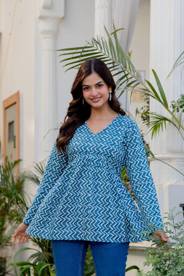 Meher by Prachiti Blue Top