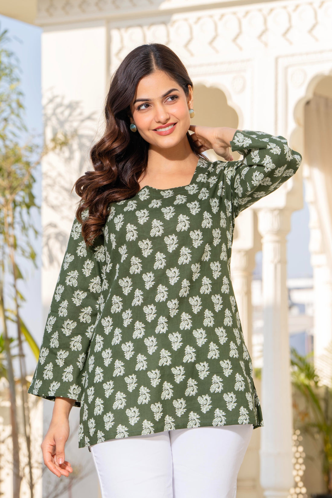 Meher by Prachiti Light Green Top