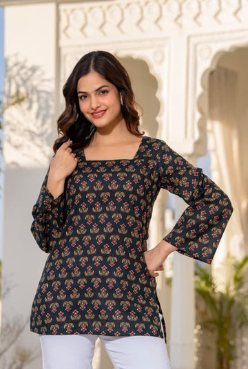 Meher by Prachiti Dark Green Top