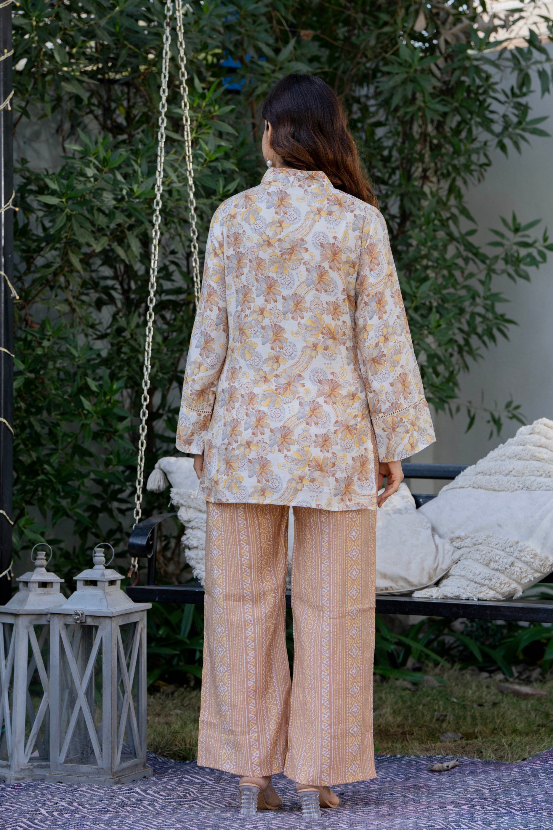Sunlit Flora Muslin Co-Ord Set