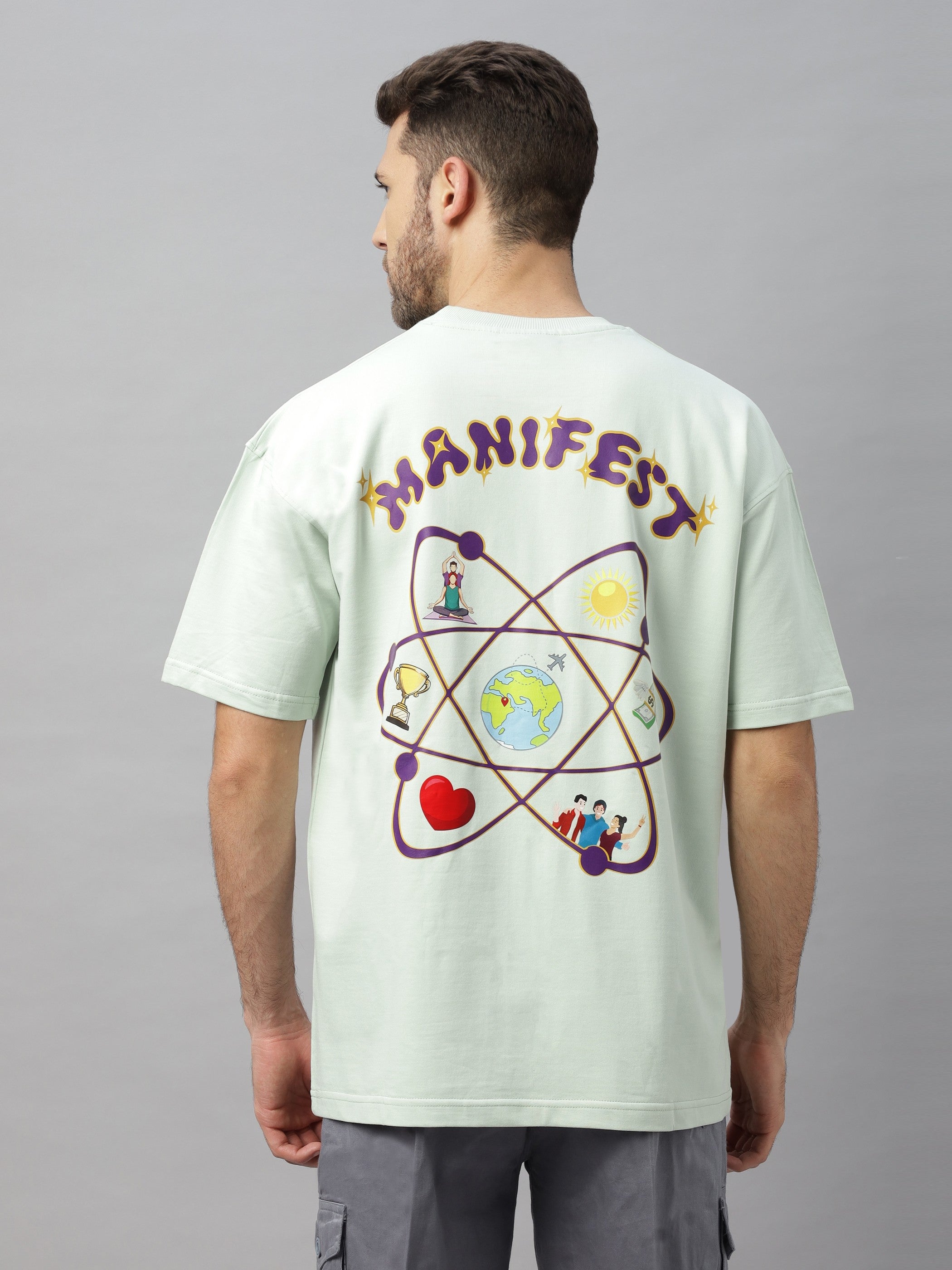 Manifest Aqua Green Oversized Unisex T-Shirt