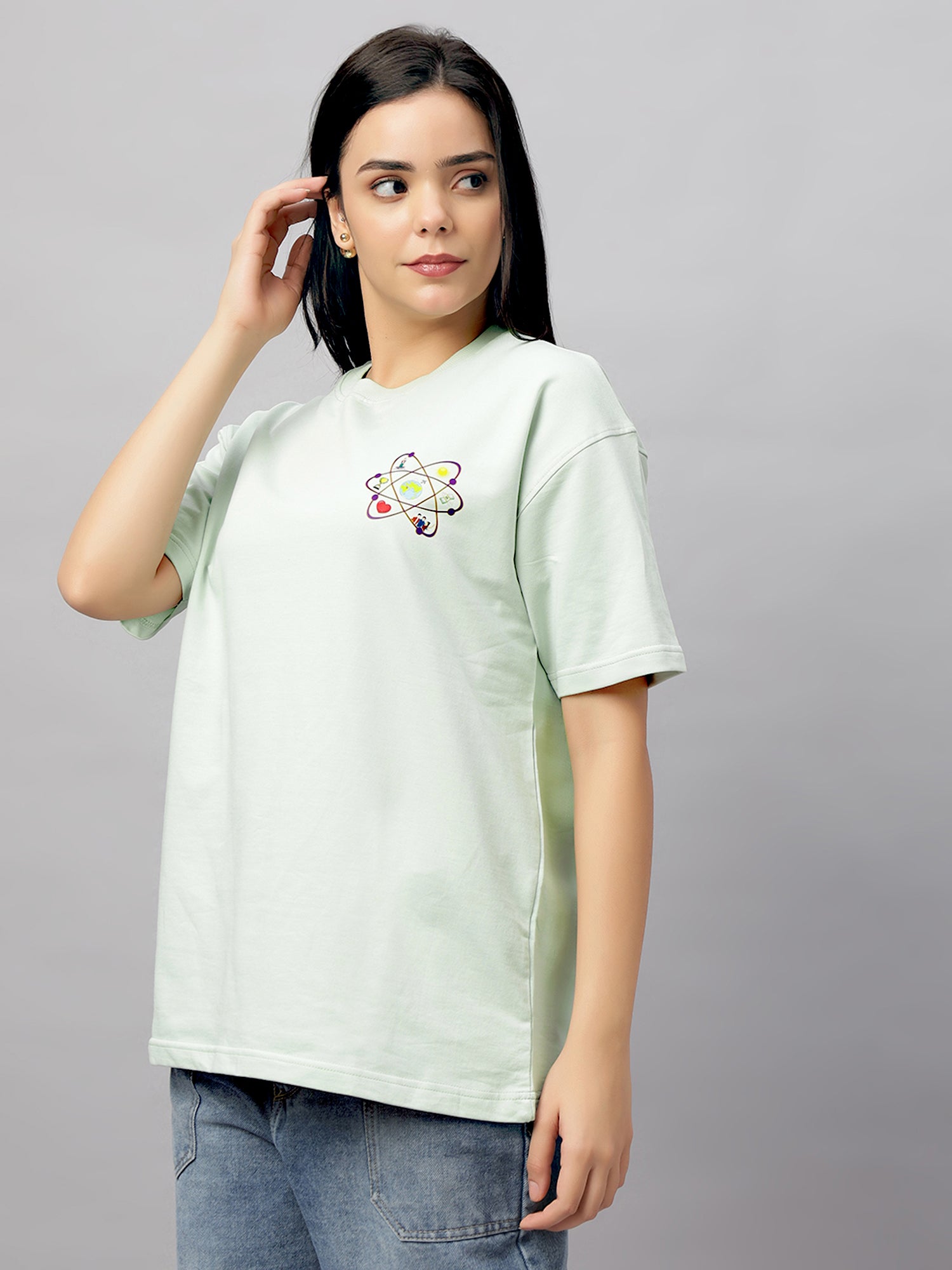 Manifest Aqua Green Oversized Unisex T-Shirt