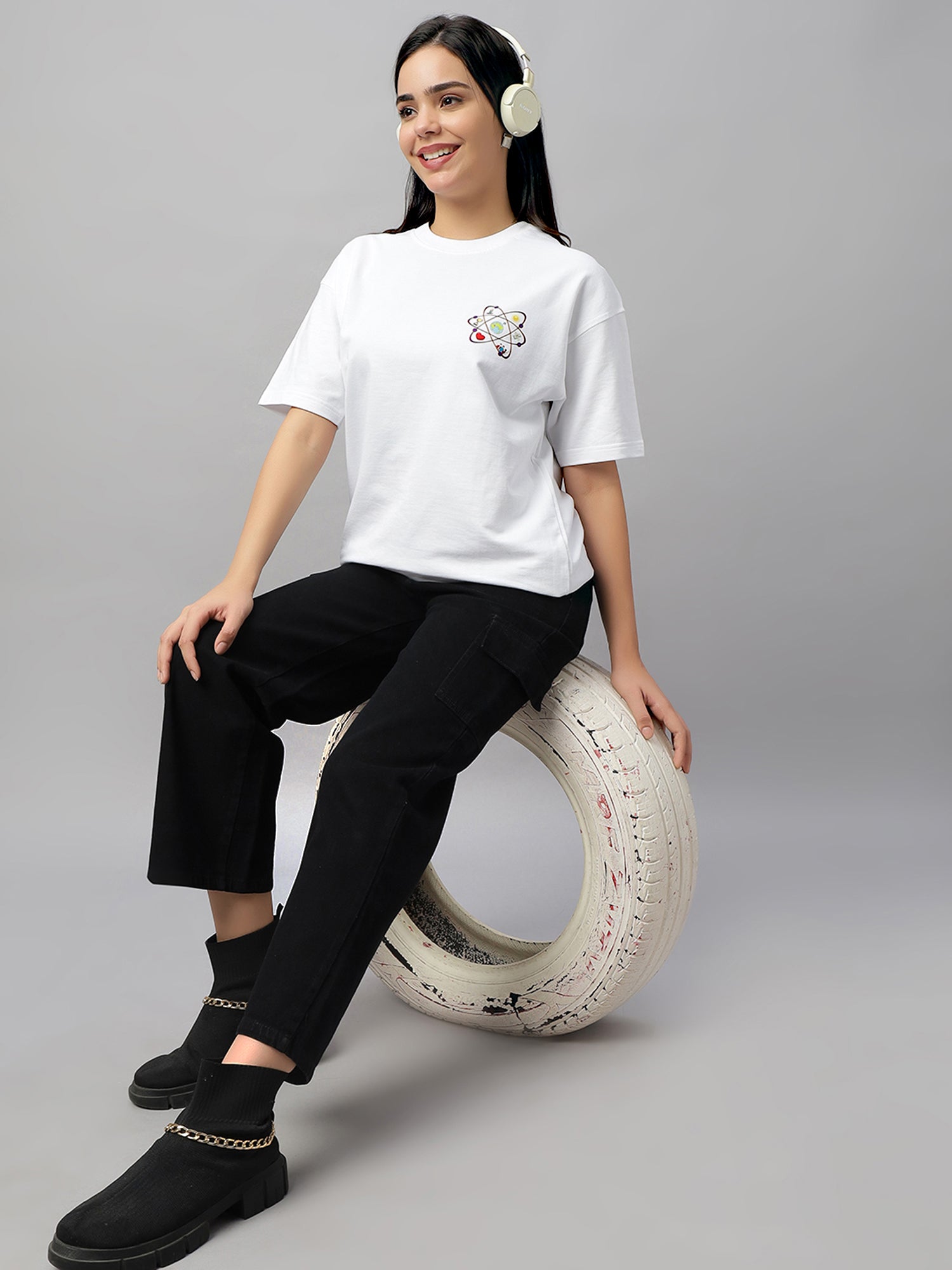 Manifest White Oversized Unisex T-Shirt