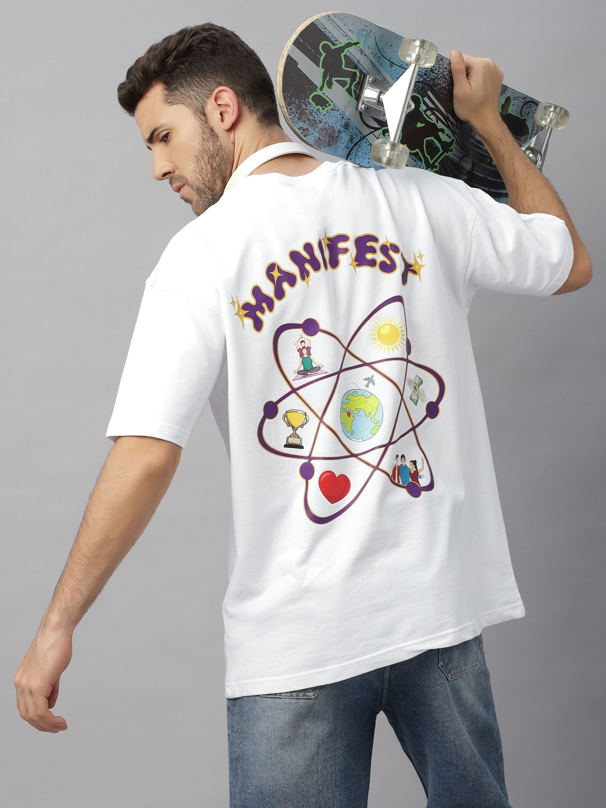 Manifest White Oversized Unisex T-Shirt