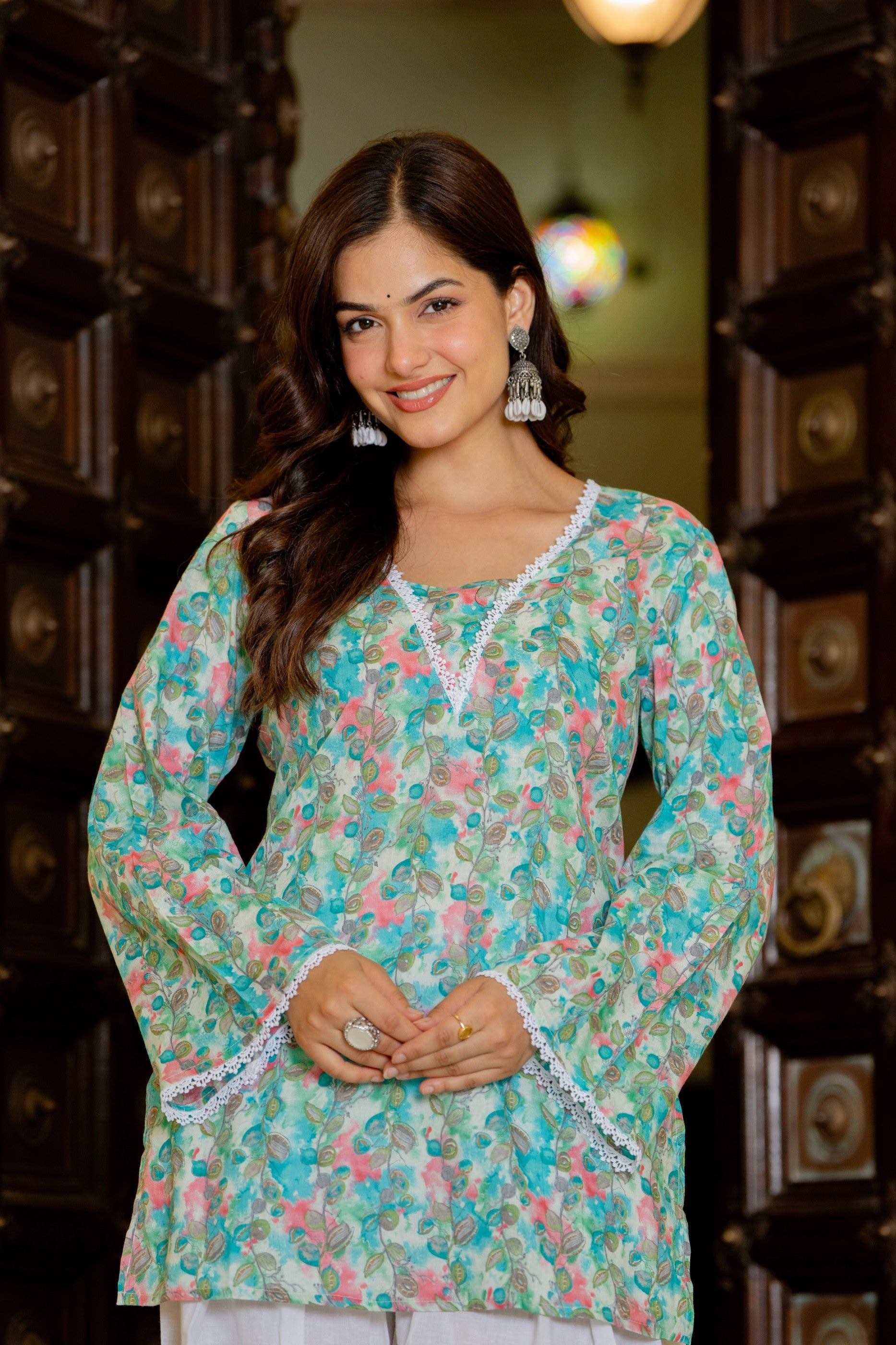 Gulmohar Green Farshi Salwar Set