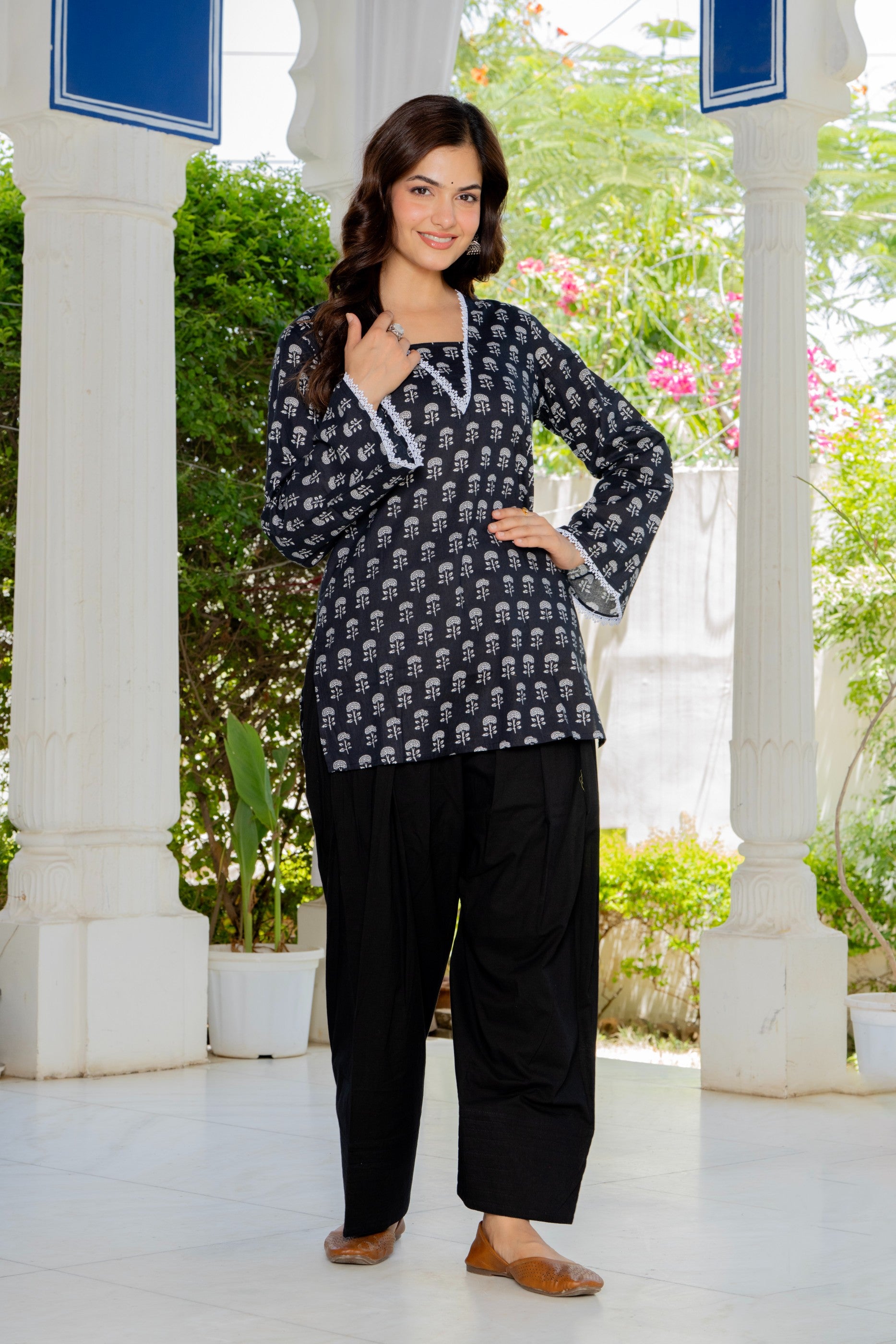 Chandni Black Farshi Salwar Set