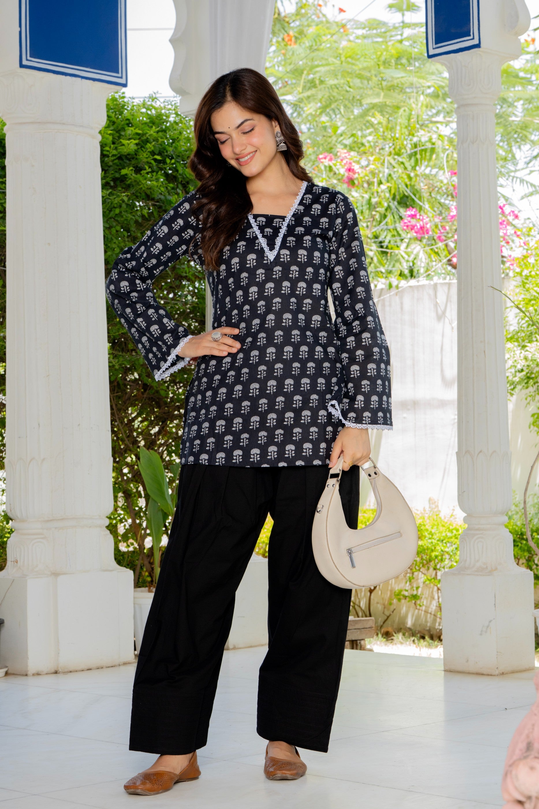 Chandni Black Farshi Salwar Set