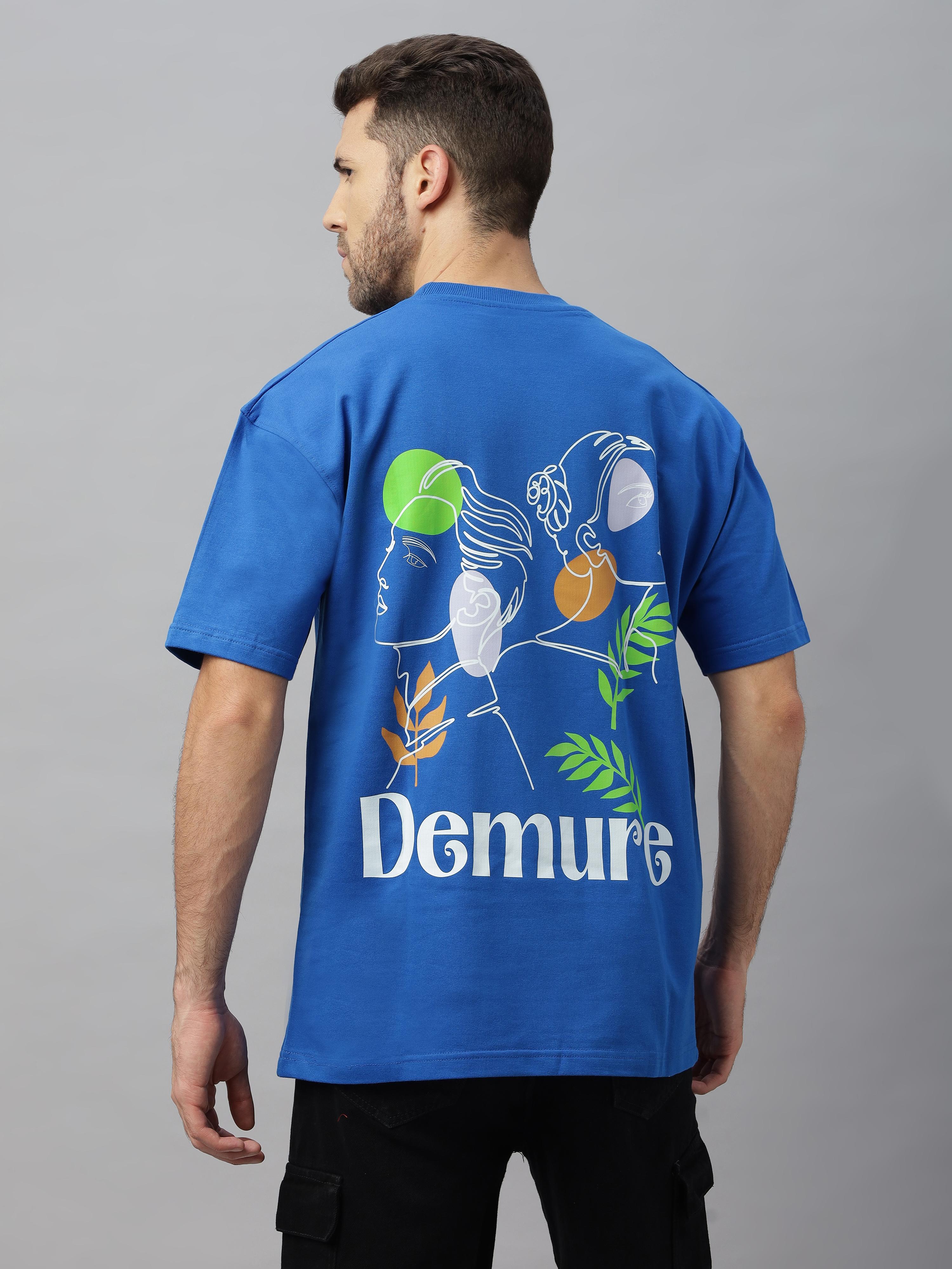 Demure Blue Oversized Unisex T-Shirt