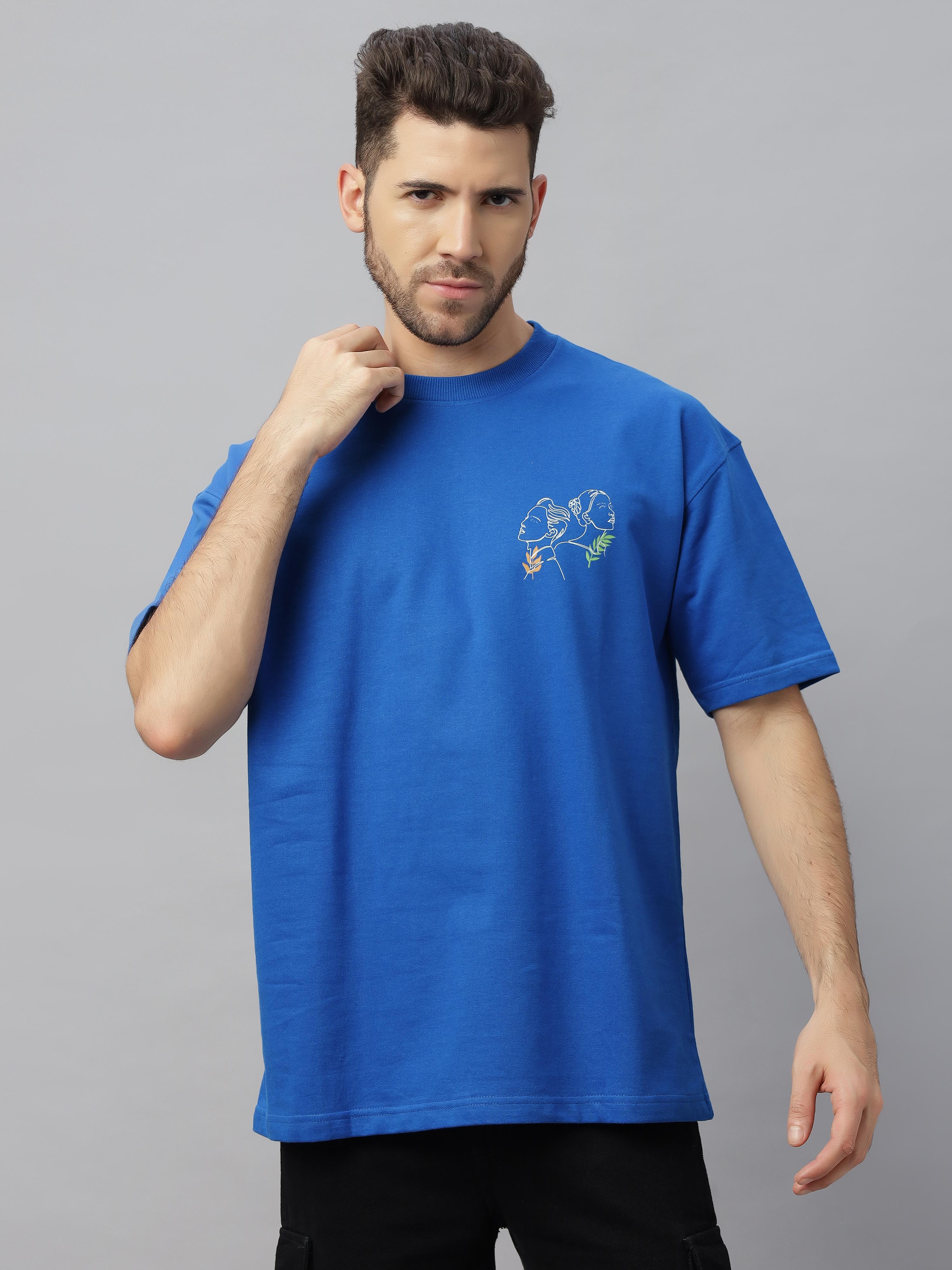 Demure Blue Oversized Unisex T-Shirt