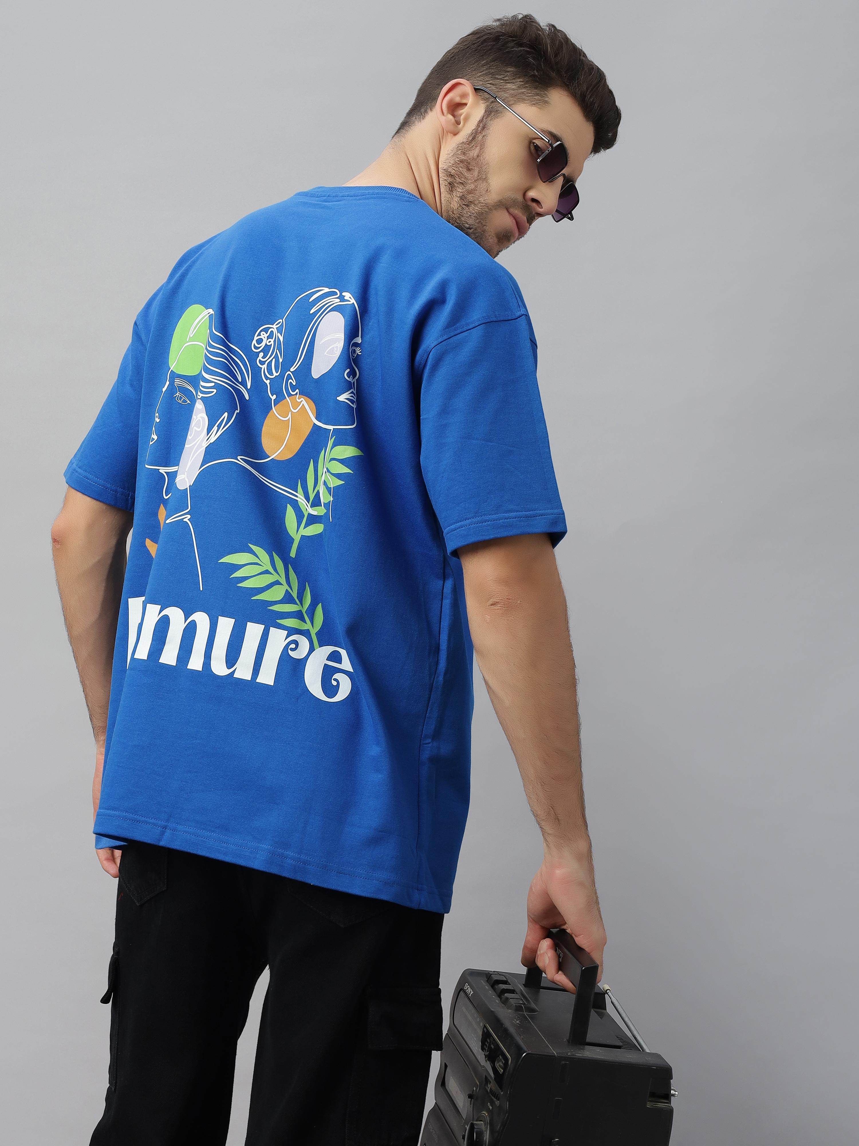 Demure Blue Oversized Unisex T-Shirt