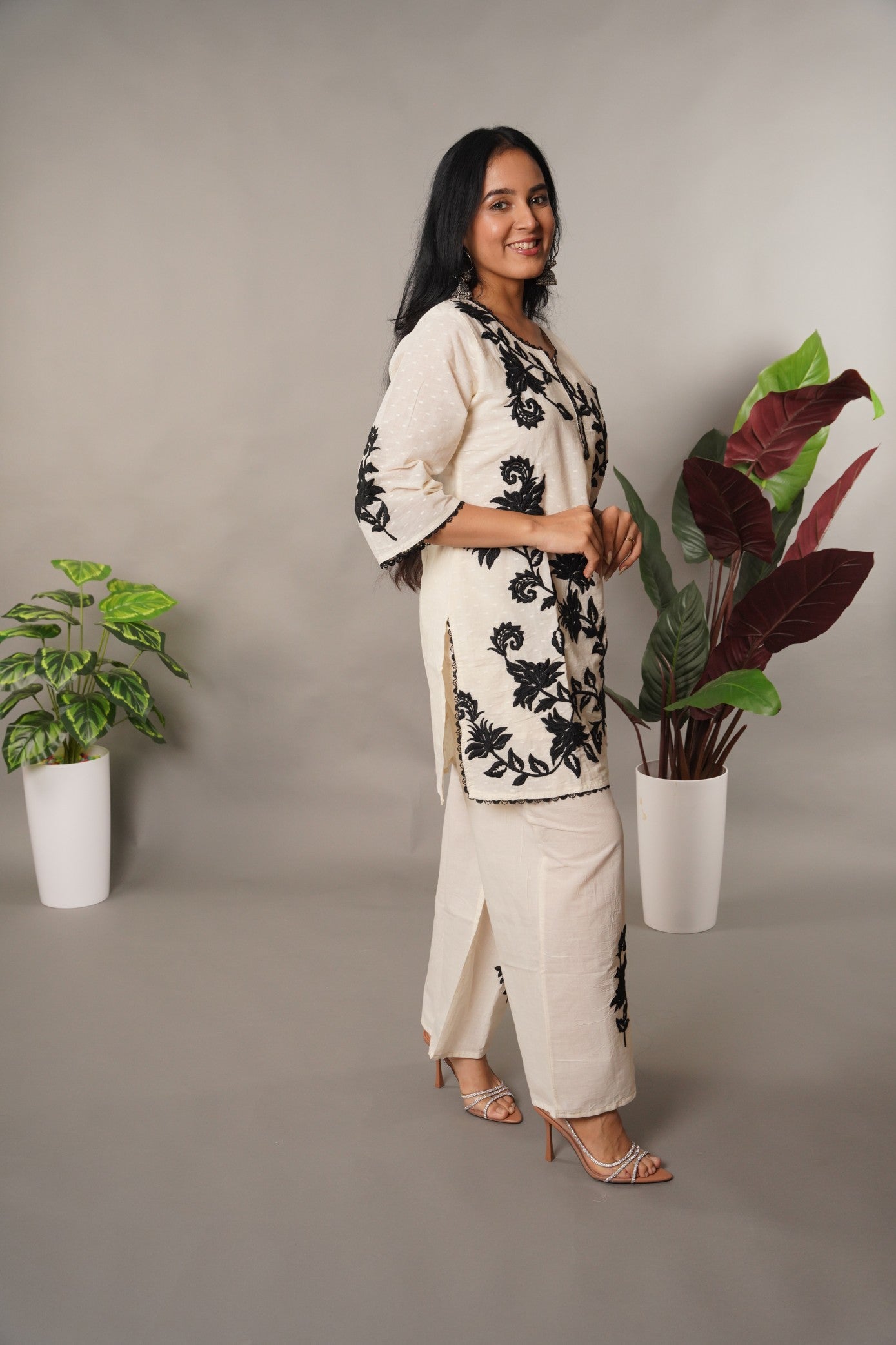 Kora Cotton Embroidered Co-Ord Set