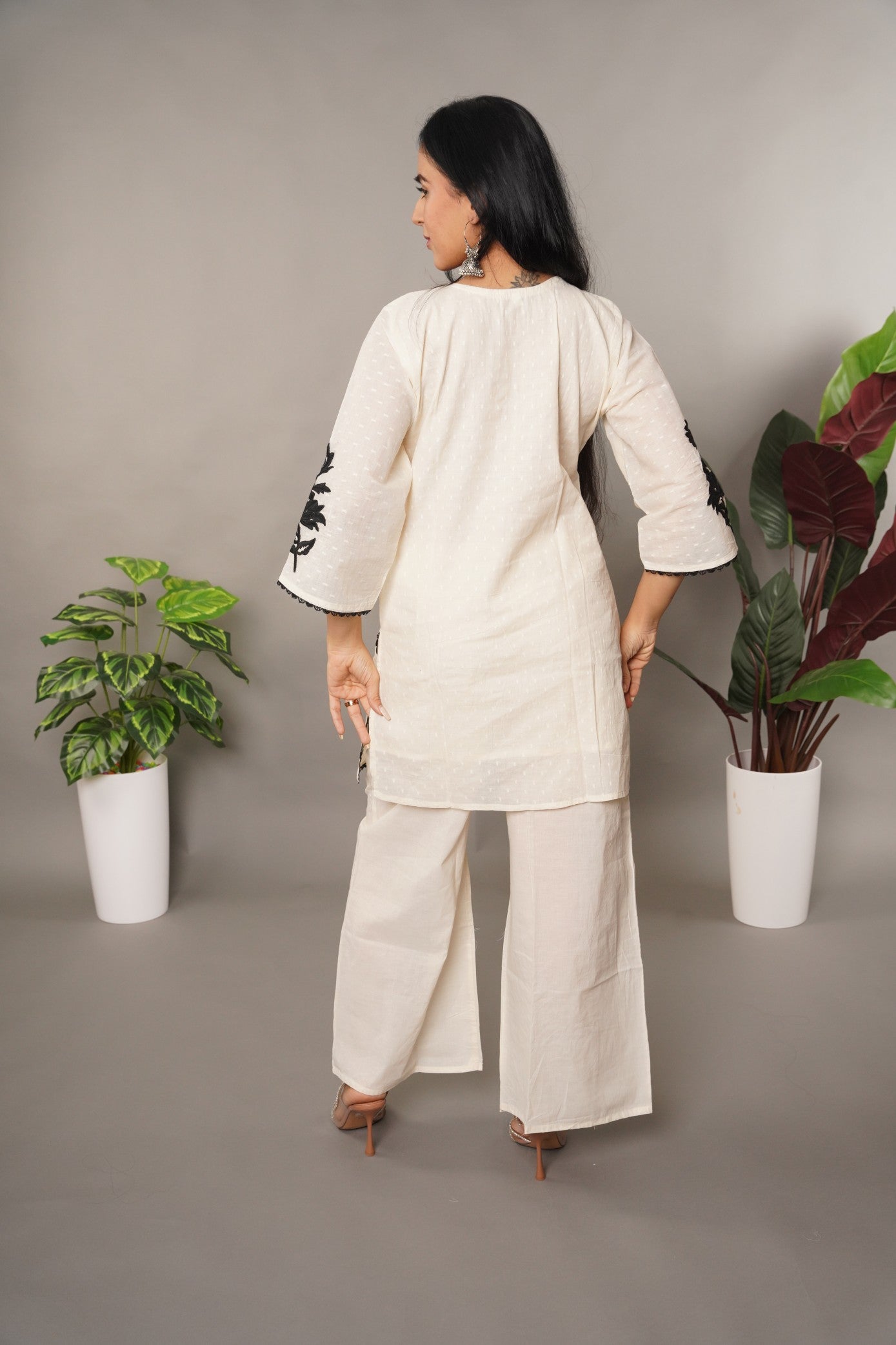 Kora Cotton Embroidered Co-Ord Set