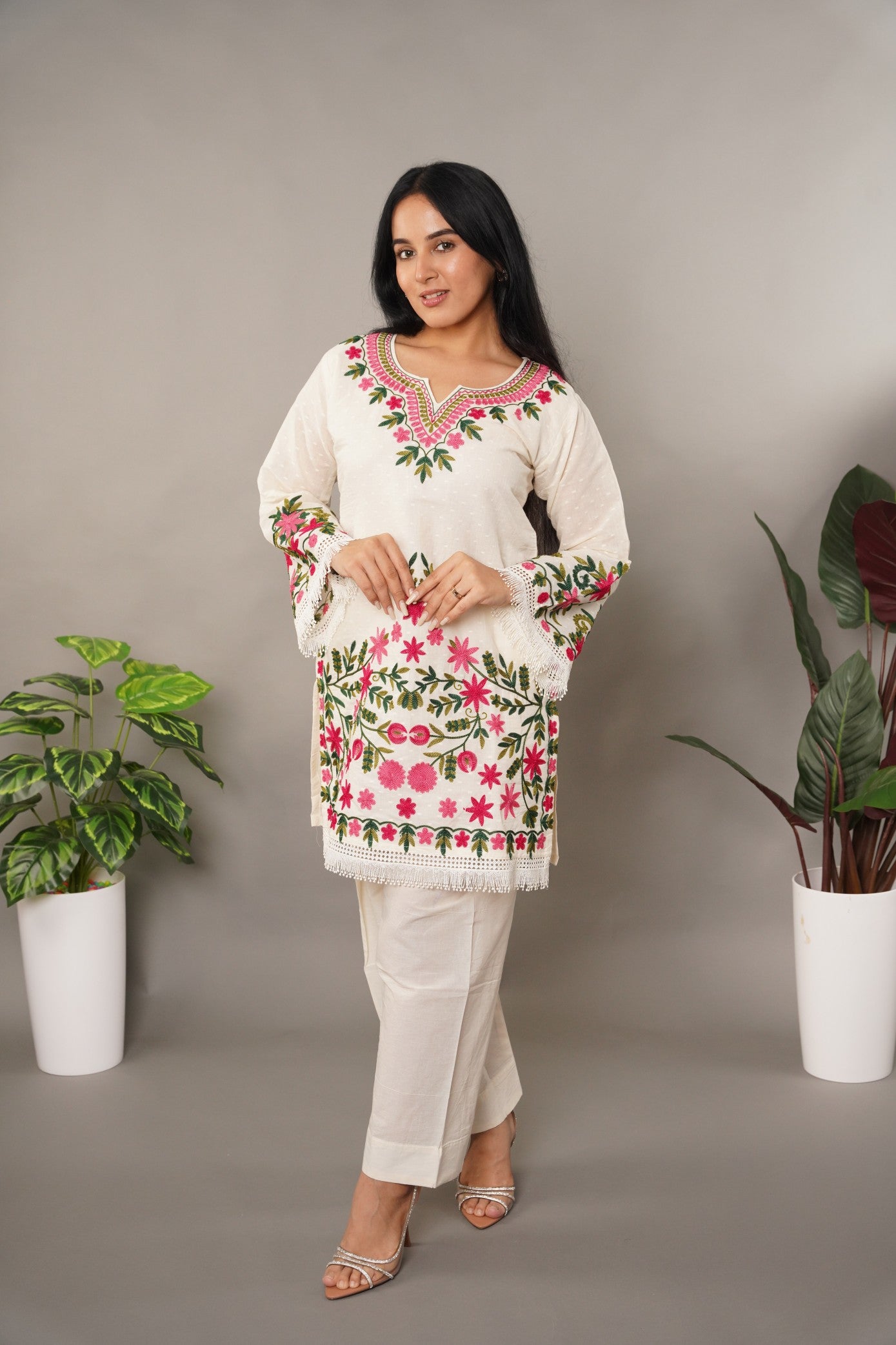 Farshi Salwar with Embroidery