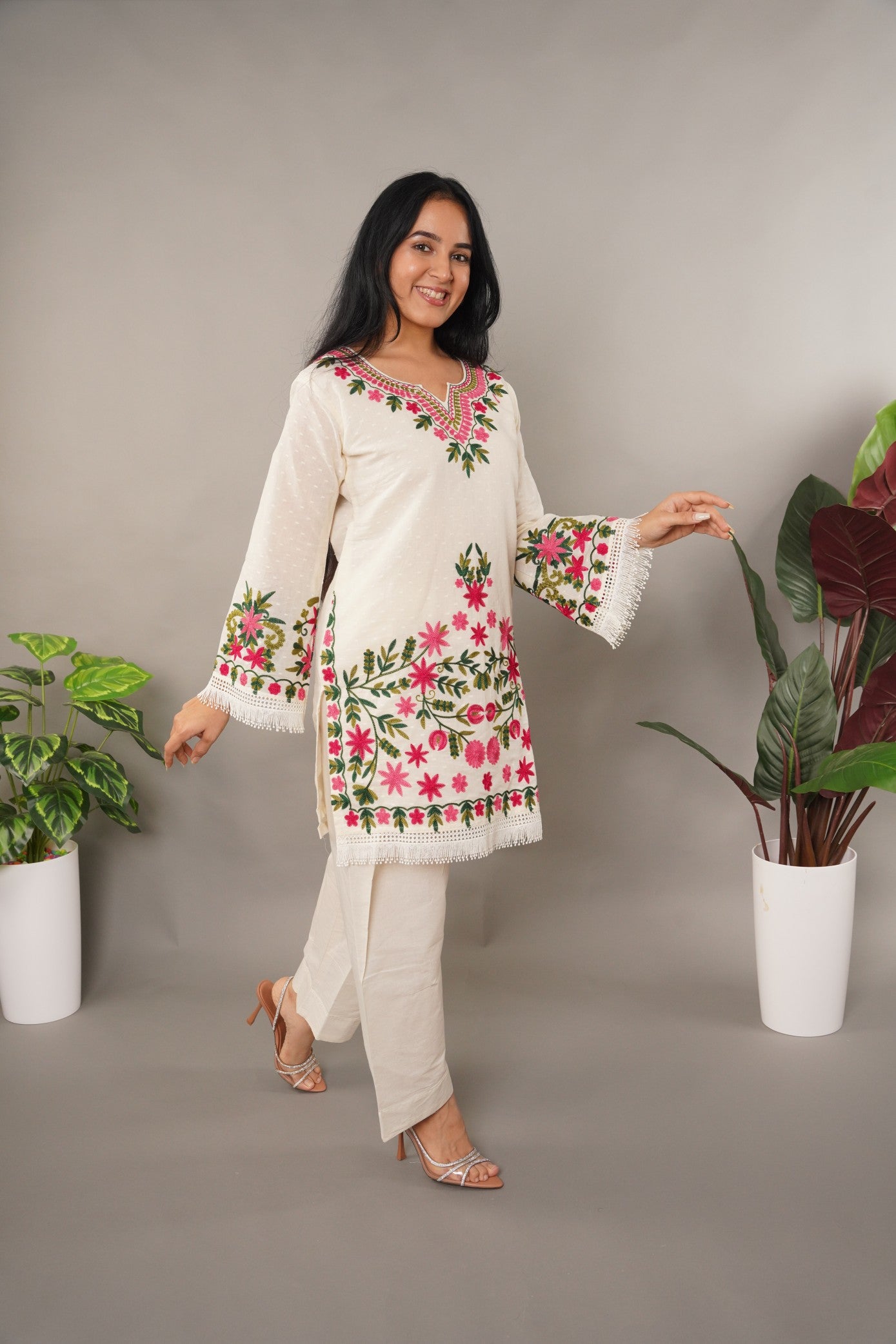 Farshi Salwar with Embroidery