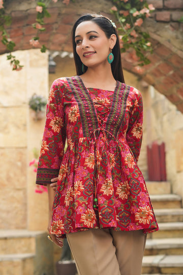Meher by Prachiti Red Top