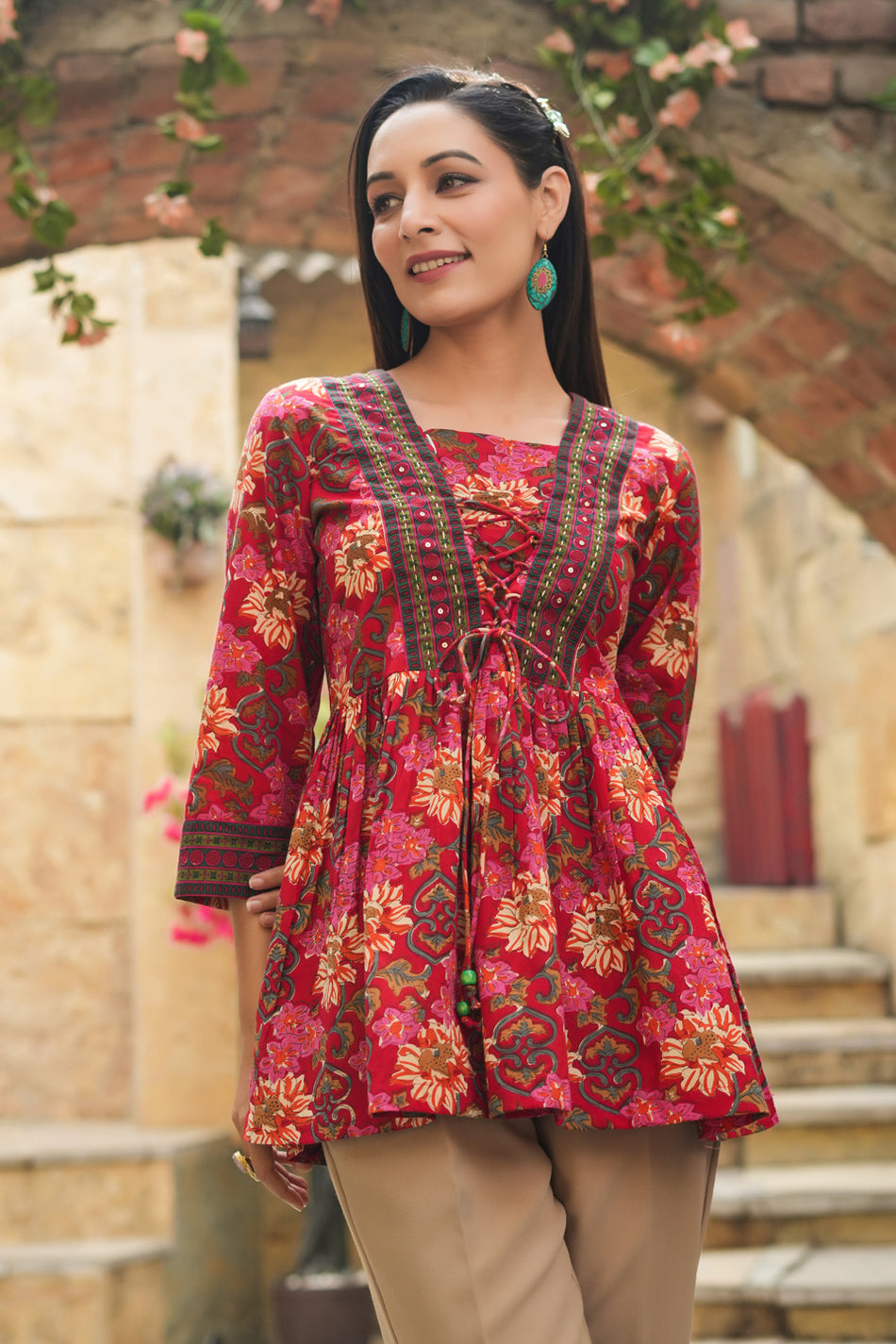 Meher by Prachiti Red Top