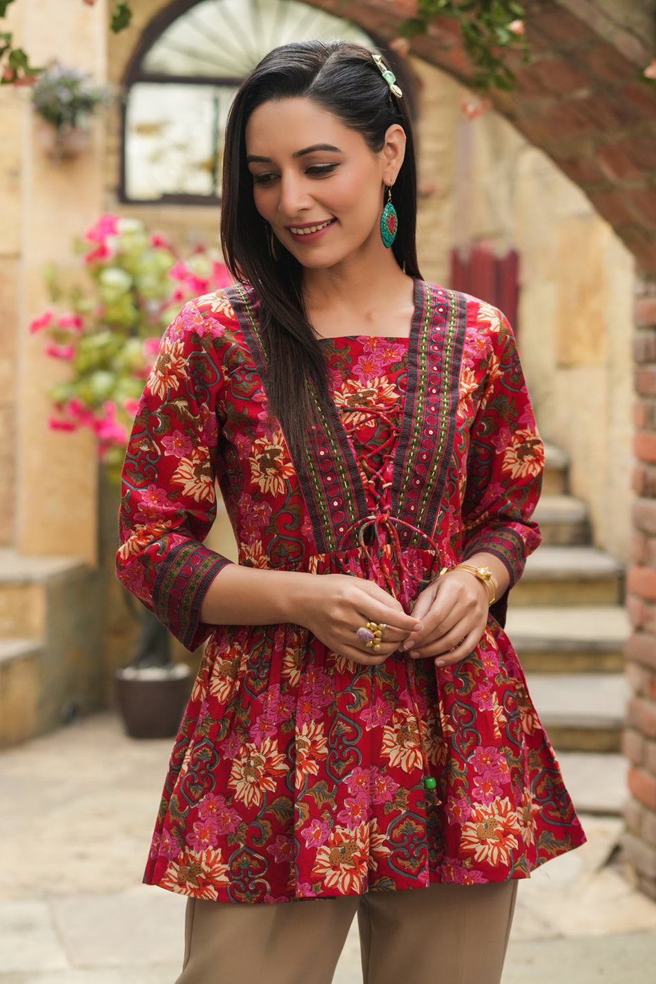 Meher by Prachiti Red Top